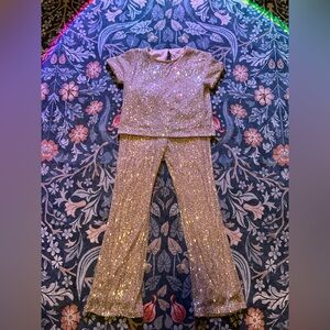 Girl’s Art Class Sequined Set